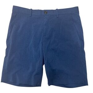 Perry Ellis Portfolio Men's Blue Shorts Size 30 Flat Front‎ Casual Comfortable